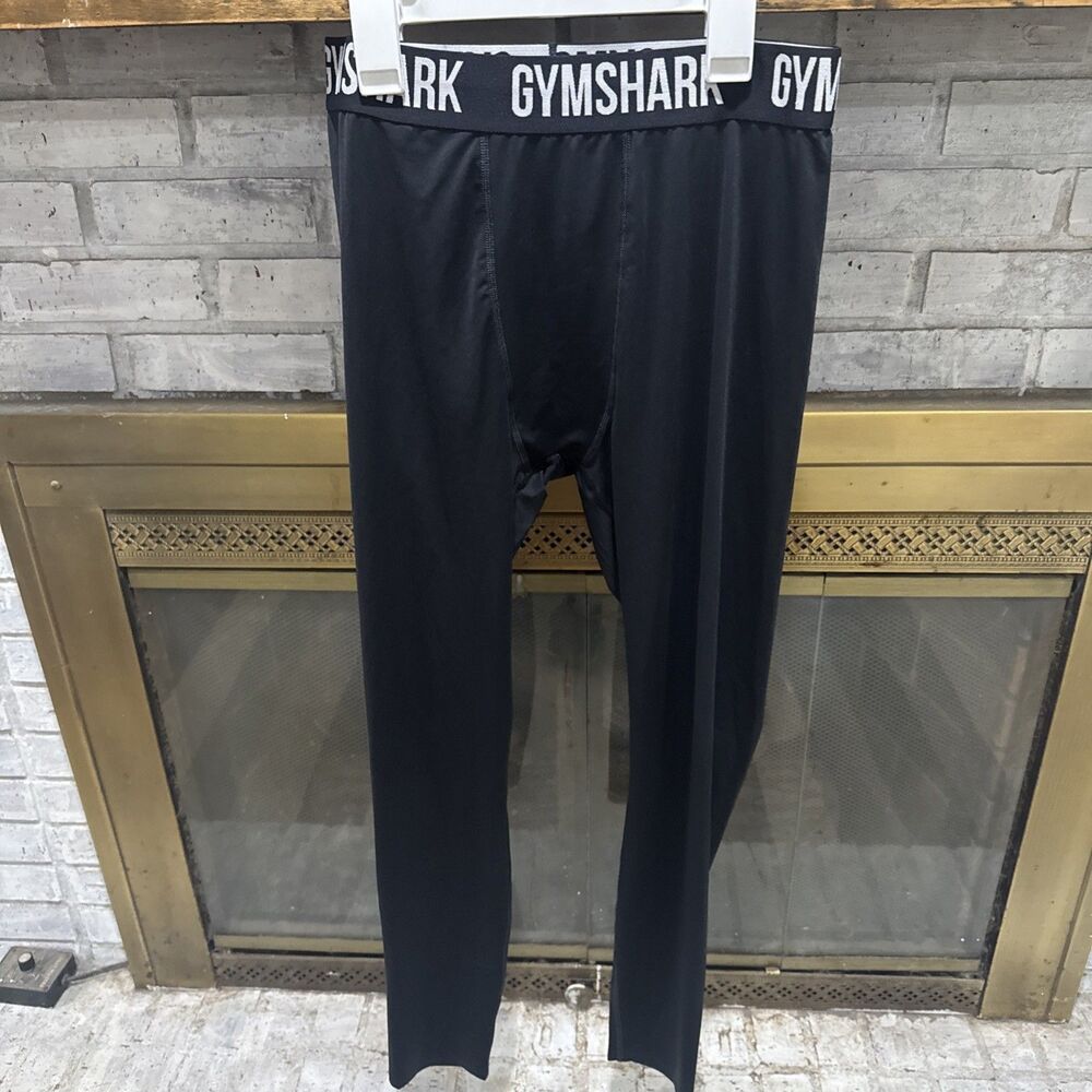 Men’s Gym Shark Size Extra Large Black Tights